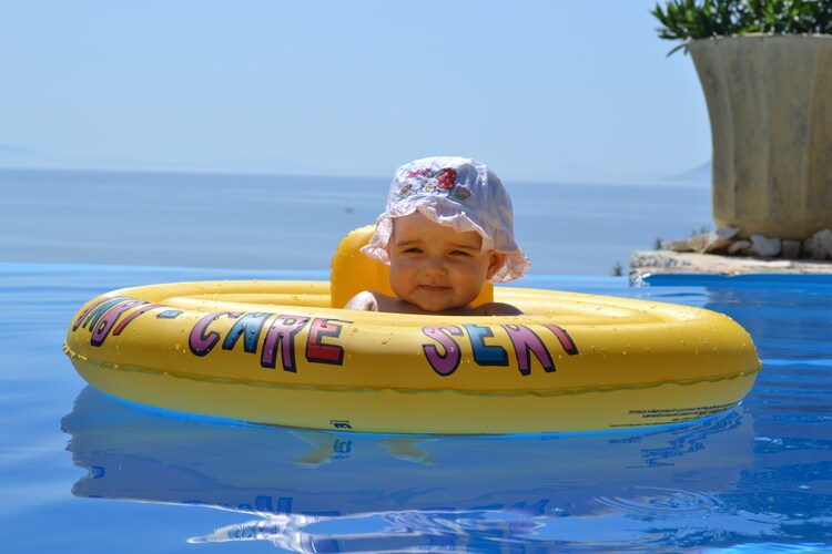 Schwimmbad des Ferienhauses