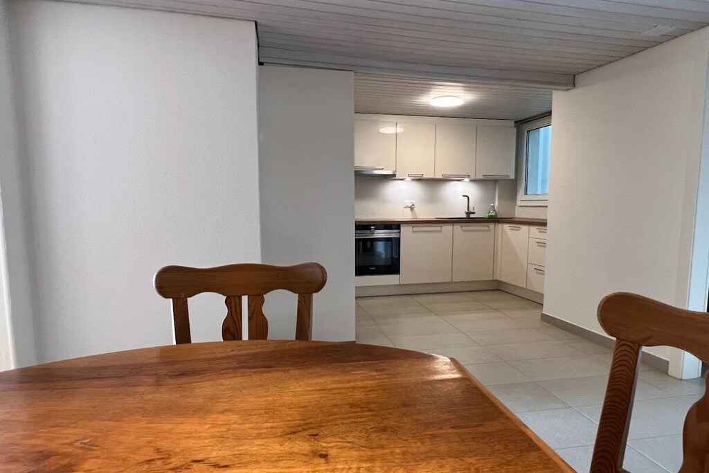 Gerenoveerd appartement in een oud wijnhuis uit de 16e eeuw met een fantastisch uitzicht op de wijngaarden, het meer en de bergen.