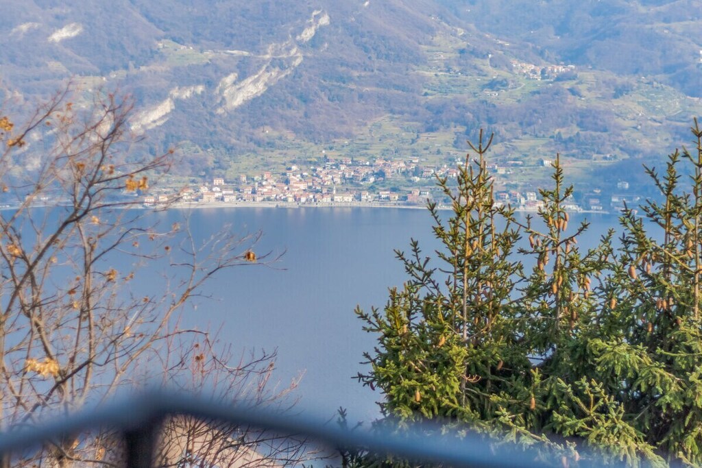 This villa is spread over two floors and welcomes guests with a large garden equipped with a barbecue, table, chairs, benches and a parasol. The entrance opens onto a corridor that connects the rooms of the ground floor. On the left side guests will find a bedroom with a queen size bed, on the right side a spacious dining room with a work area that leads to the amazing veranda characterized by large windows overlooking the lake and furnished with sofas, armchairs, a desk, a coffee table, chairs and a TV. Downstairs on the left there is the independent kitchen with a dining table, a pantry and a fireplace. It is fully equipped with an oven, a dishwasher, a microwave, a kettle, a toaster, a juicer and an espresso machine. 

Through a double door you can access the garden. From the hallway two staircases lead to the upper floor where the sleeping area is located. Four rooms are furnished with a single bed, two of which also have a desk, the other three with a queen size bed. All rooms have a wardrobe and offer a view of the garden or the lake. A bathroom with shower on the ground floor and two bathrooms upstairs, one with a bathtub and one with a shower, complete the facilities.

At guests' disposal are amenities such as free Wi-Fi, washing machine, iron and heating.

*A part of the villa, located in the basement and with independent access, is reserved for the owner.

*Guests benefit from two outdoor parking spaces within the property.