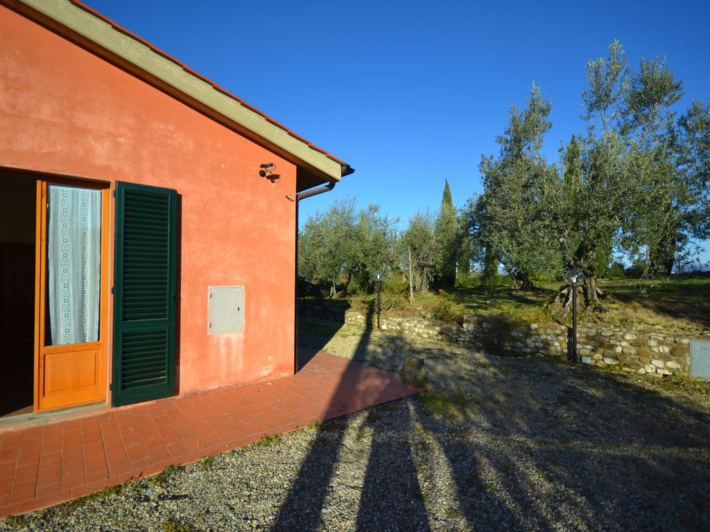 Half vrijstaand huis op traditionele agriturismo met vrij uitzicht op de Chianti