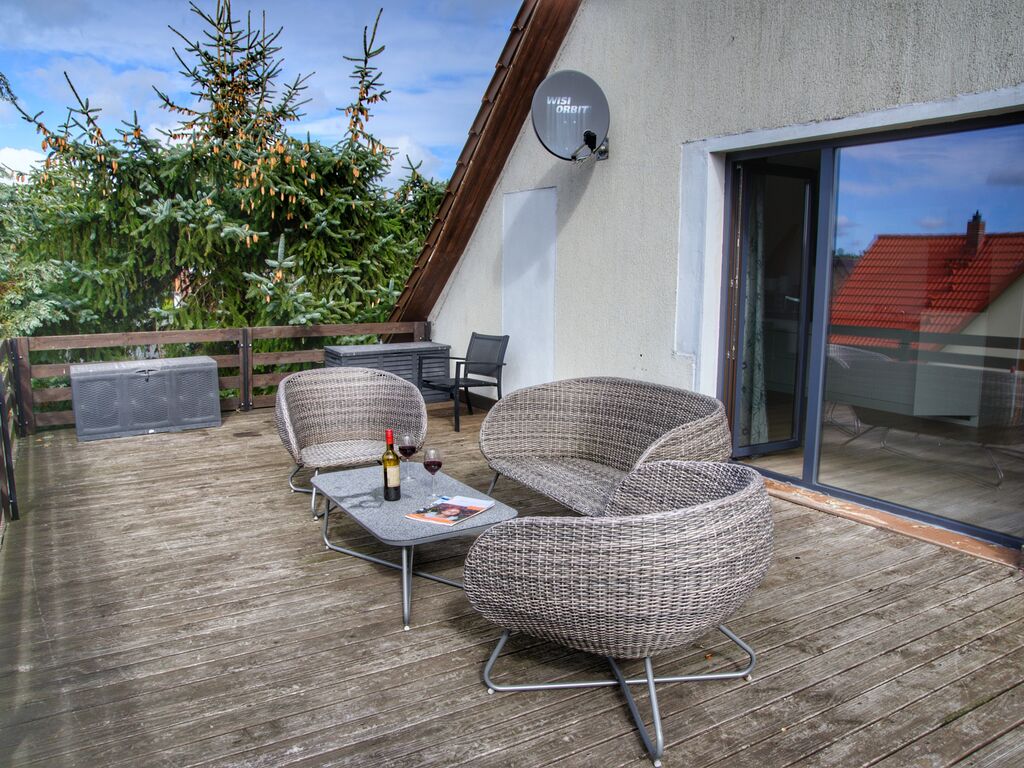 Ferienwohnung mit großer Dachterrasse am Ste Ferienwohnung in Mecklenburg Vorpommern