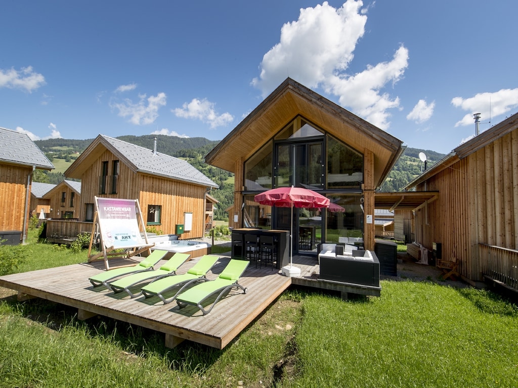 Attractive chalet with hot tub