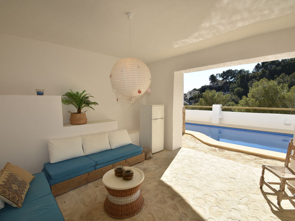 Ibiza stijl villa in Moraira met privé zwembad