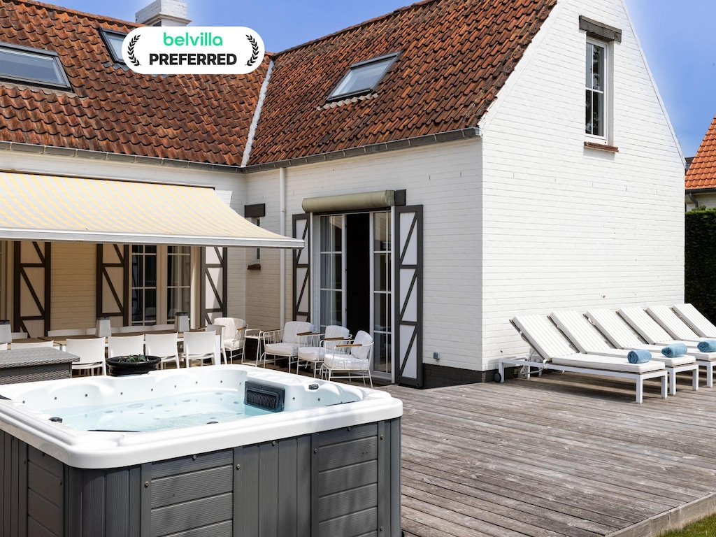 Luxevilla in Sint-Idesbald met jacuzzi