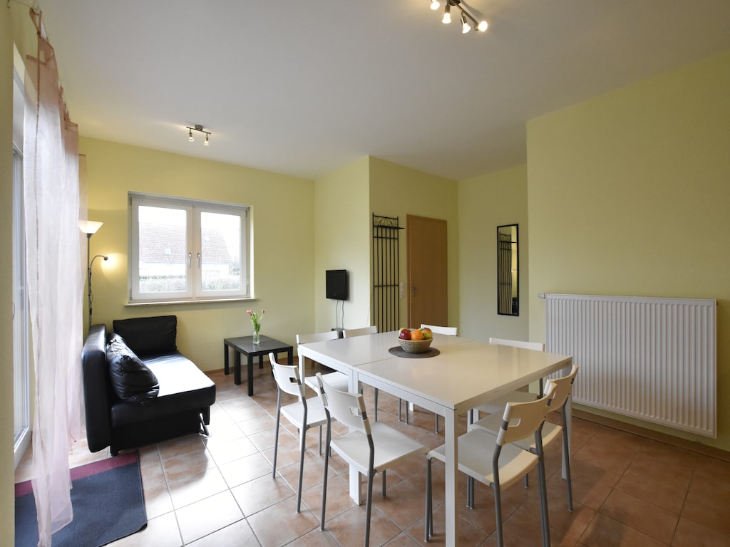 Gezellig appartement in Zierow met buitenhaard