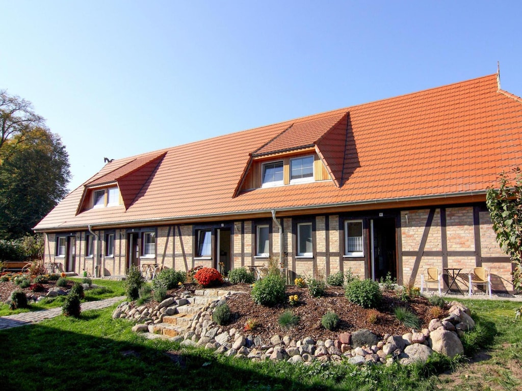 Vakantieappartement op Usedom in Lepels Hof voor maximaal 8 personen.