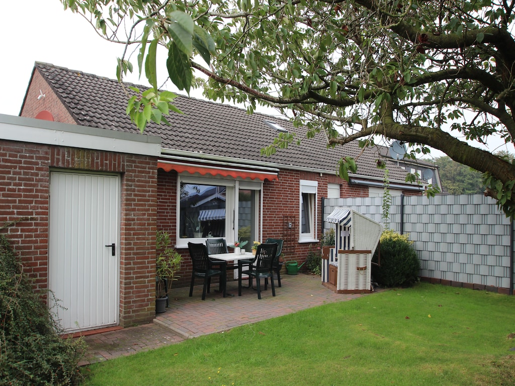 Bungalow in Berumbur, vlakbij het strand van Norddeich
