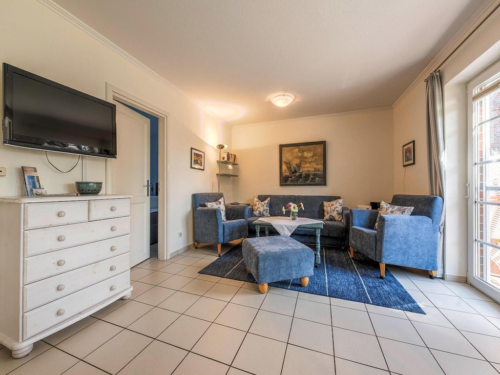 Appartement in Friedrichskoog-Spitz met een balkon