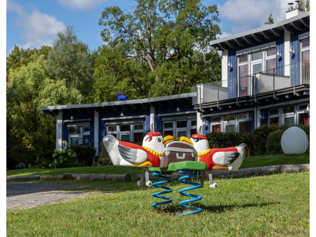 Vakantieappartement met uitzicht op het meer van Glindow.
