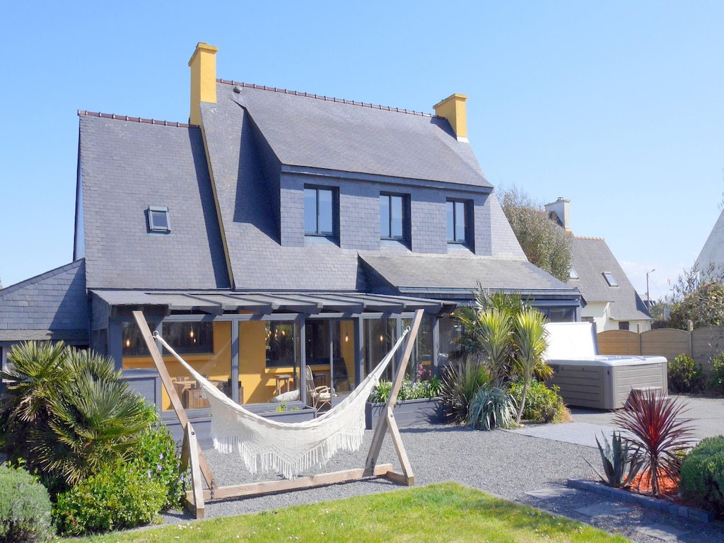 Ferienhaus mit Jacuzzi, Premium, Guissény