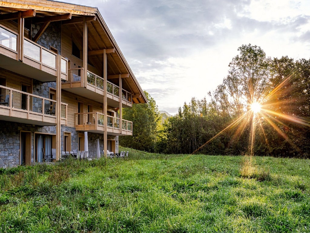 Chalet in den Alpen am Genfersee