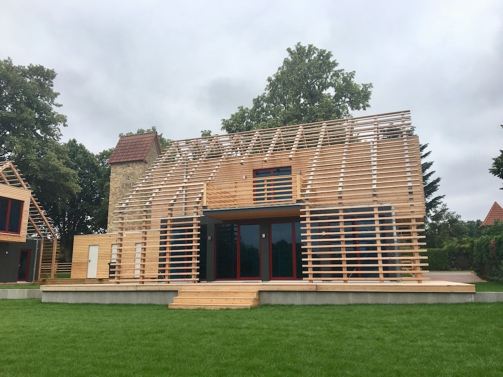 Chalet met buitensauna in Wendorf