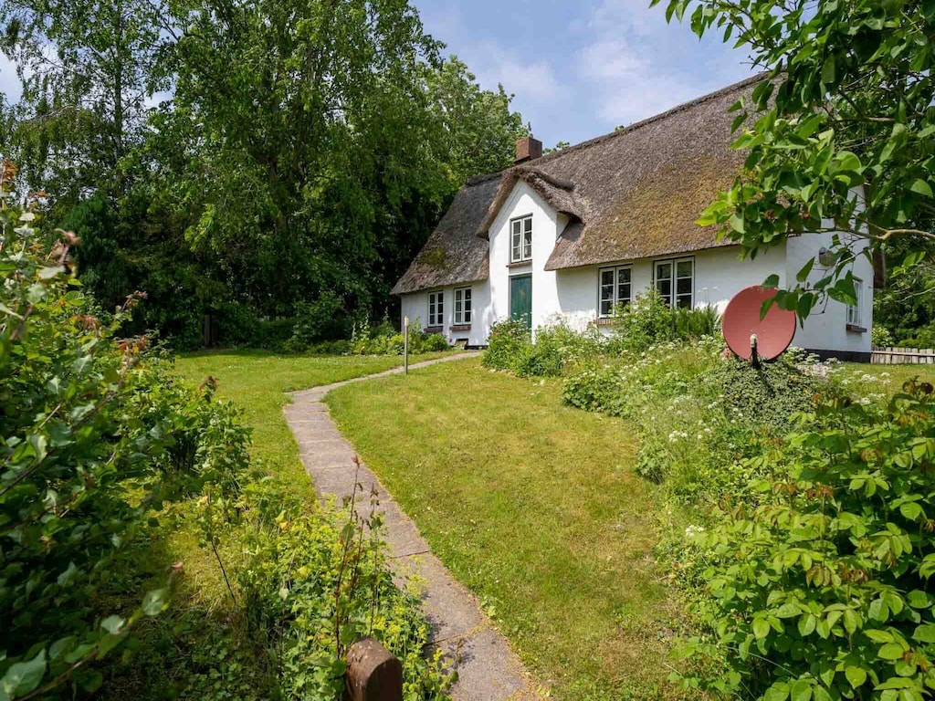 Reetgedecktes Ferienhaus in Westerhever mit Sauna