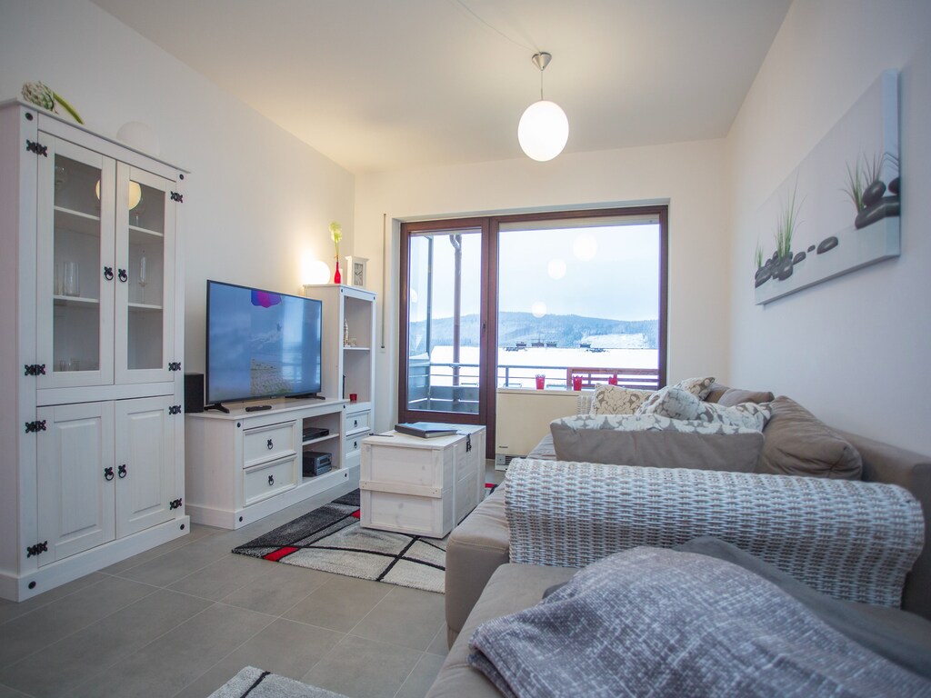 Licht appartement nabij Winterberg met balkon