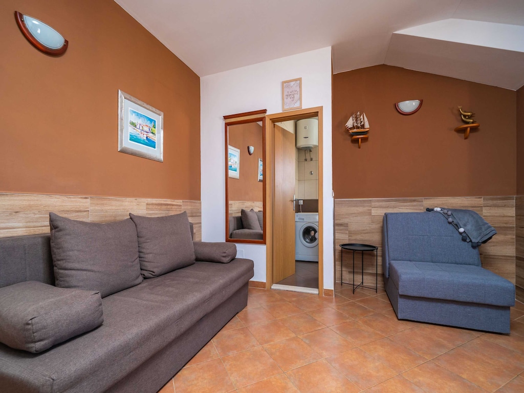 Apartments Senjo - One Bedroom Apartment with Balcony with Sea View (Apartman 1)