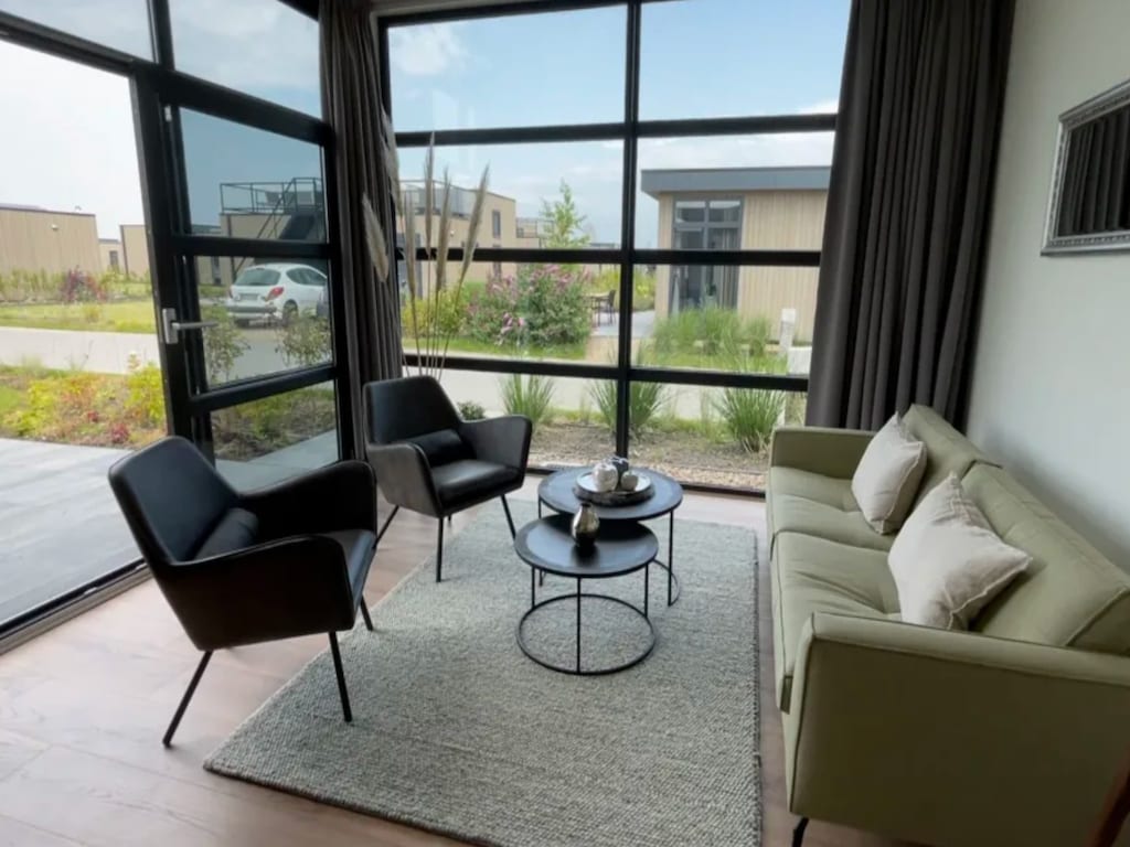 Modern vakantiehuis met sfeerhaard