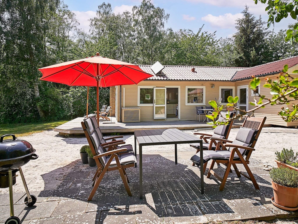 Modern vakantiehuisje vlakbij het strand