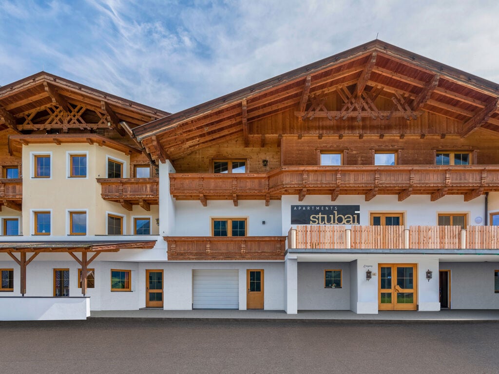 Comfortabel appartement in het Stubaital met een balkon