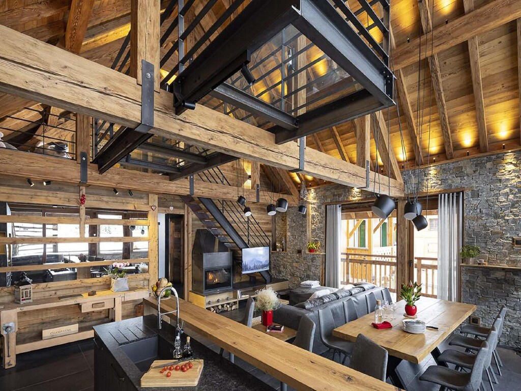 Chalet in Les Deux Alpes met Sauna & Bubbelbad