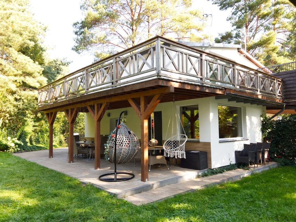 Vakantiehuis met sauna en jacuzzi.