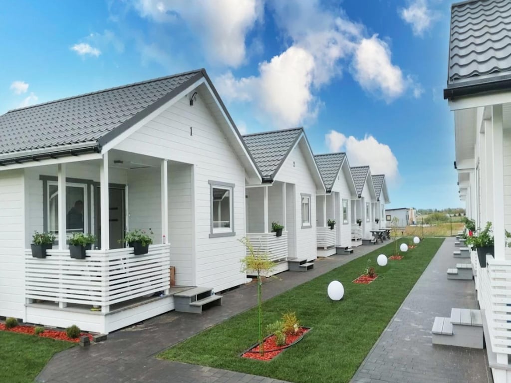Gelijkvloerse vakantiehuizen met terrassen