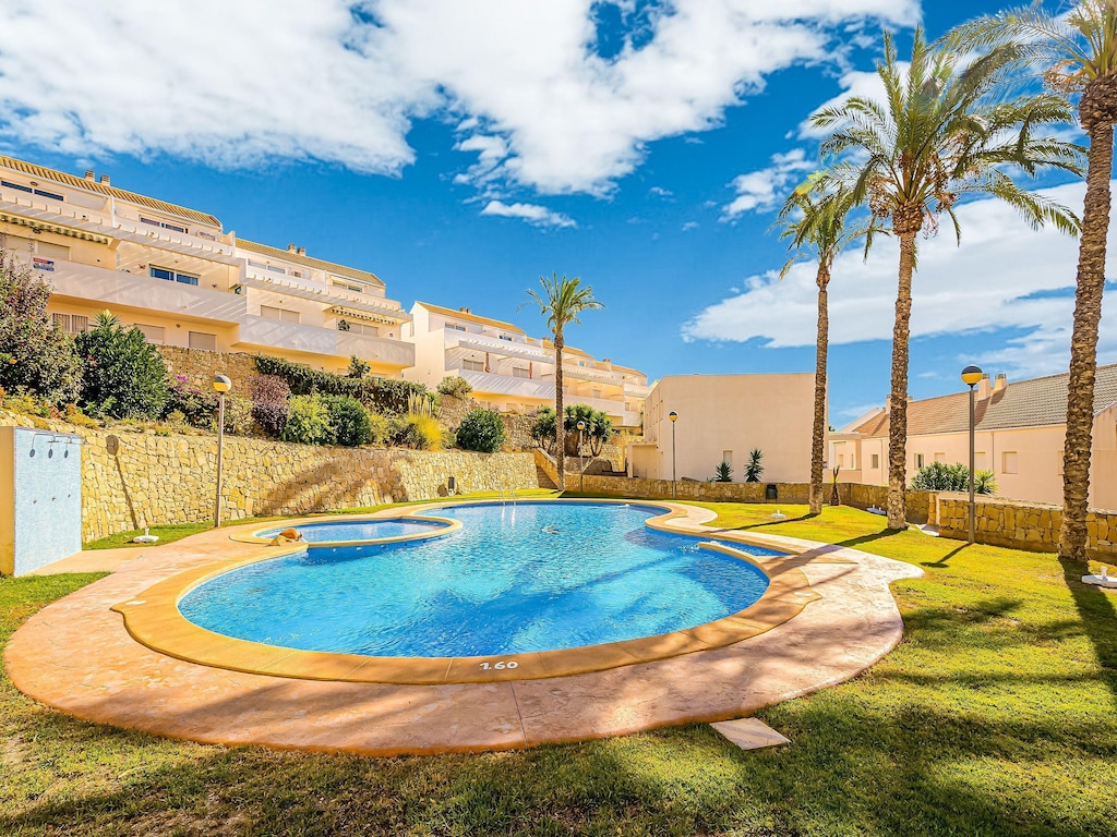 Bungalow Orihuela Costa mit Sonnenuntergang und Pool