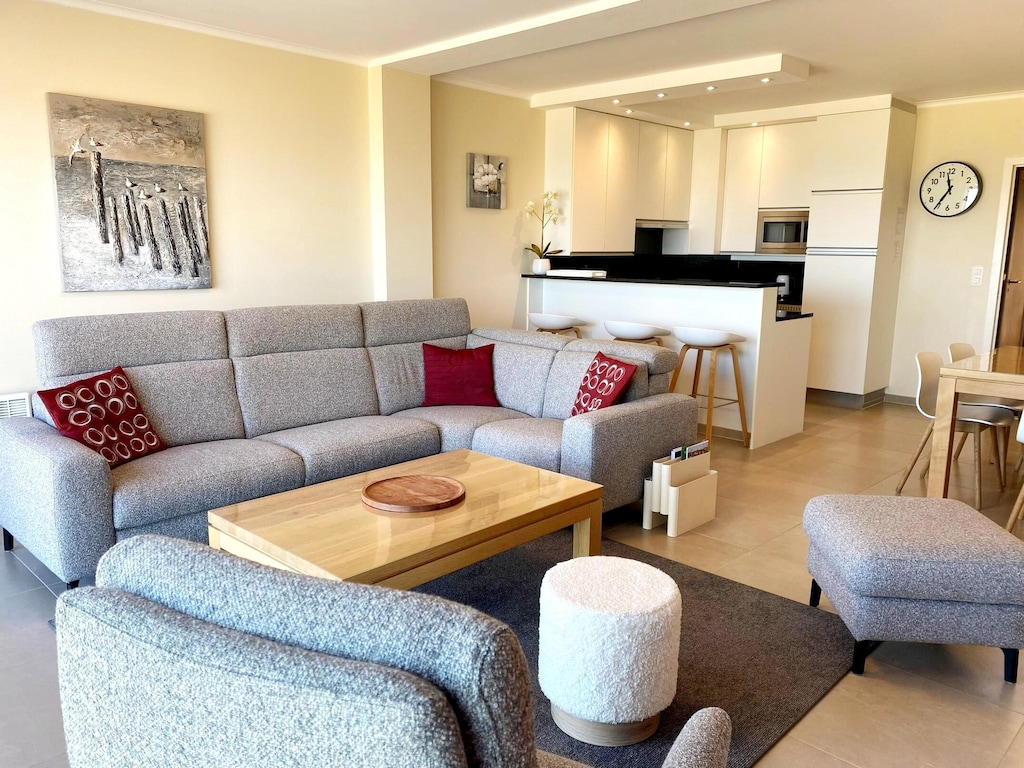 Appartement in Nieuwpoort met zeezicht