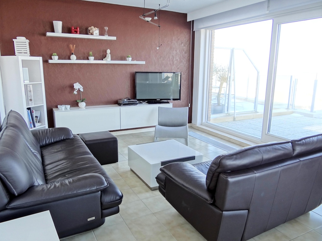 Penthouse in Nieuwpoort met uitzicht op zee