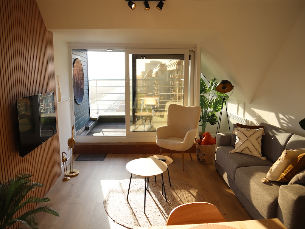 Appartement in Nieuwpoort met zeezicht