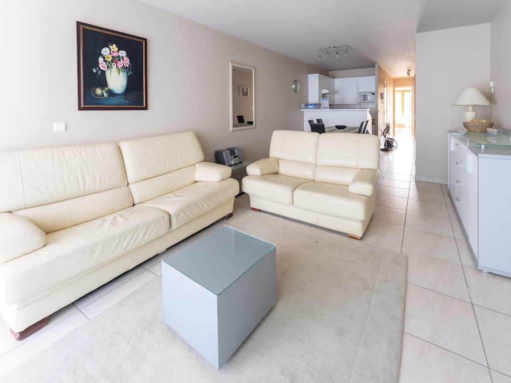 Appartement aan Belgische kust met zonneterras