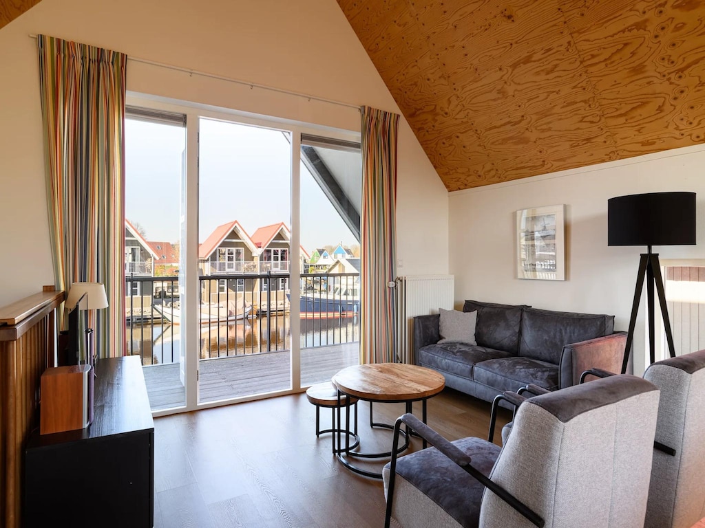 Vakantiehuis met uitzicht op de jachthaven