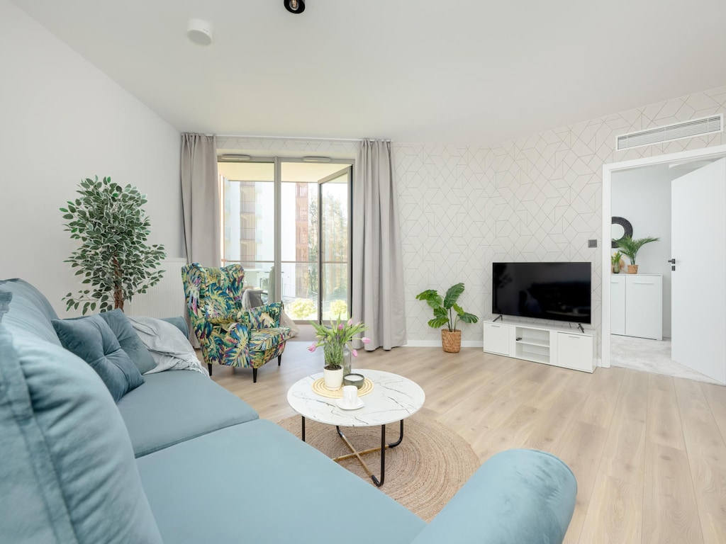 Appartement aan het strand, binnenzwembad, sauna