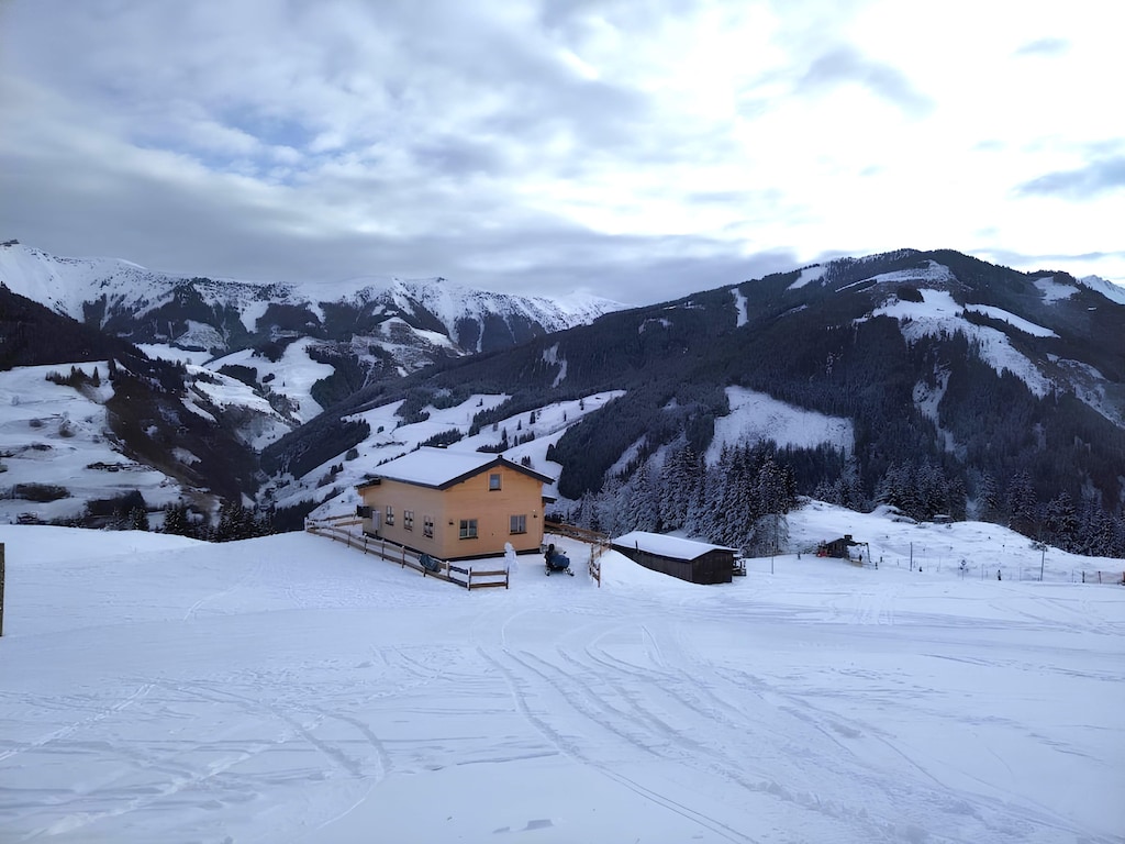 Alpine hut in Rauris ski hiking area with sauna