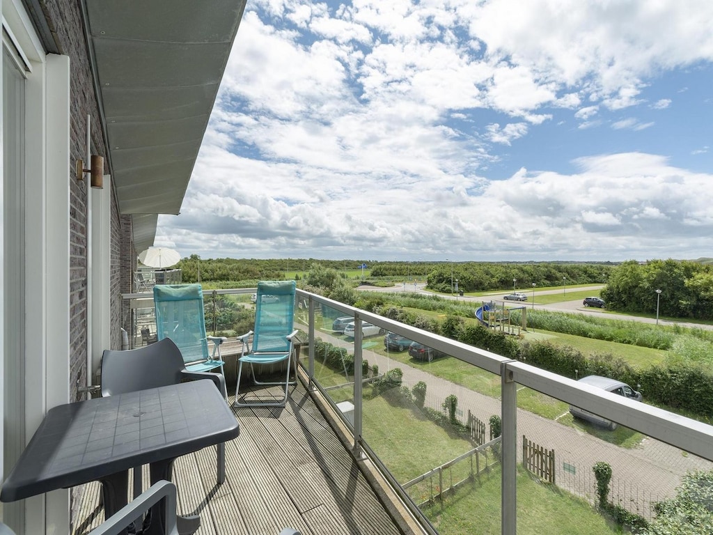 Appartement am Strand mit Balkon