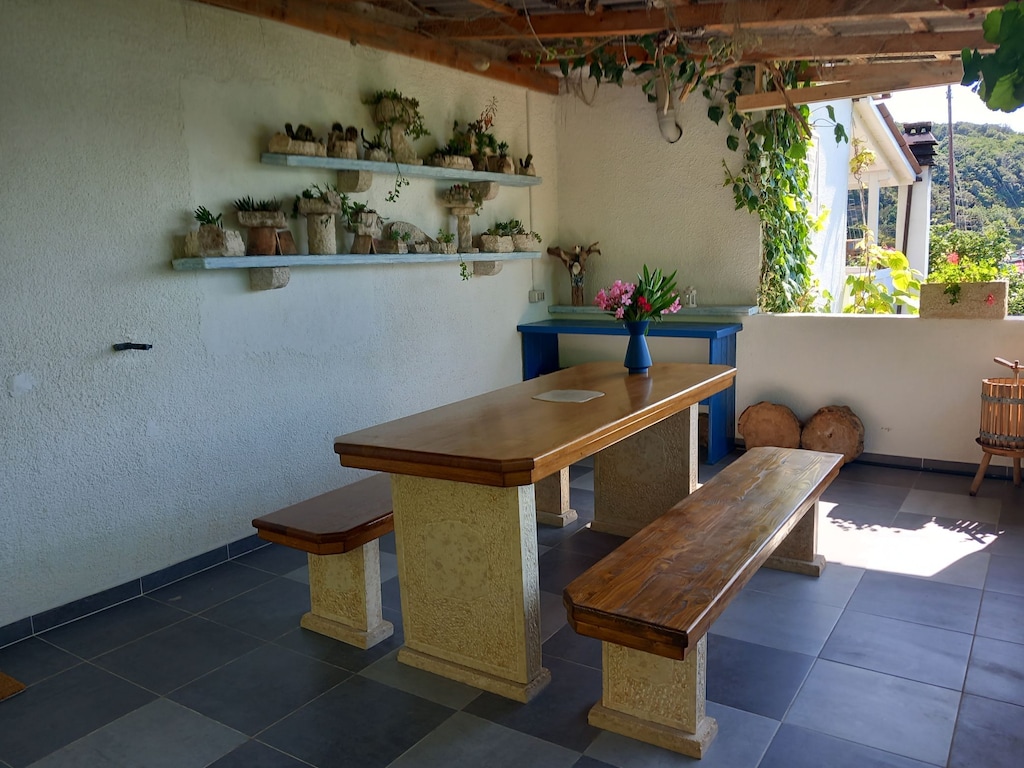 Guest House Green Corner Supetarska Draga - Studio Apartment with Terrace And Sea View