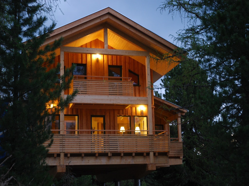 Holzchalet mit Infrarotsauna