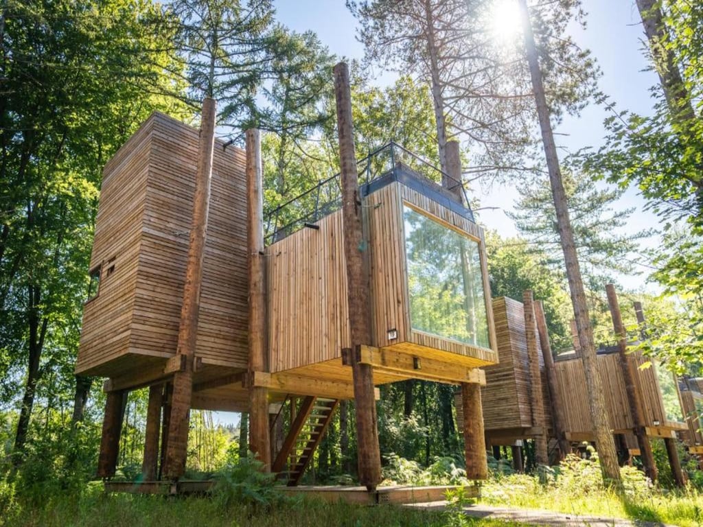 Boomhut in Tournai met Sauna en Terras
