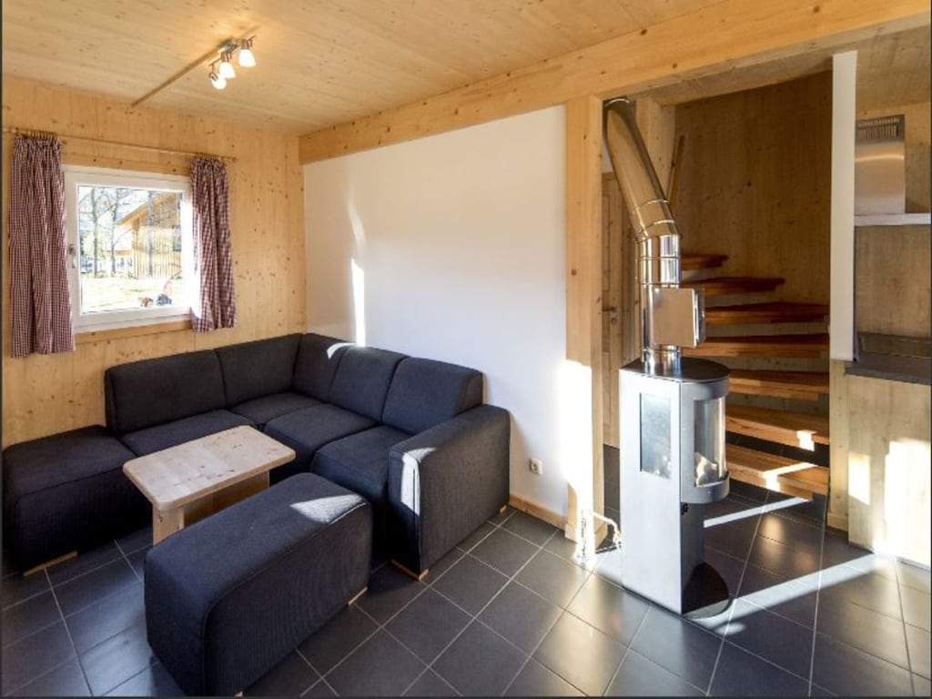 Inviting chalet on the ski slopes