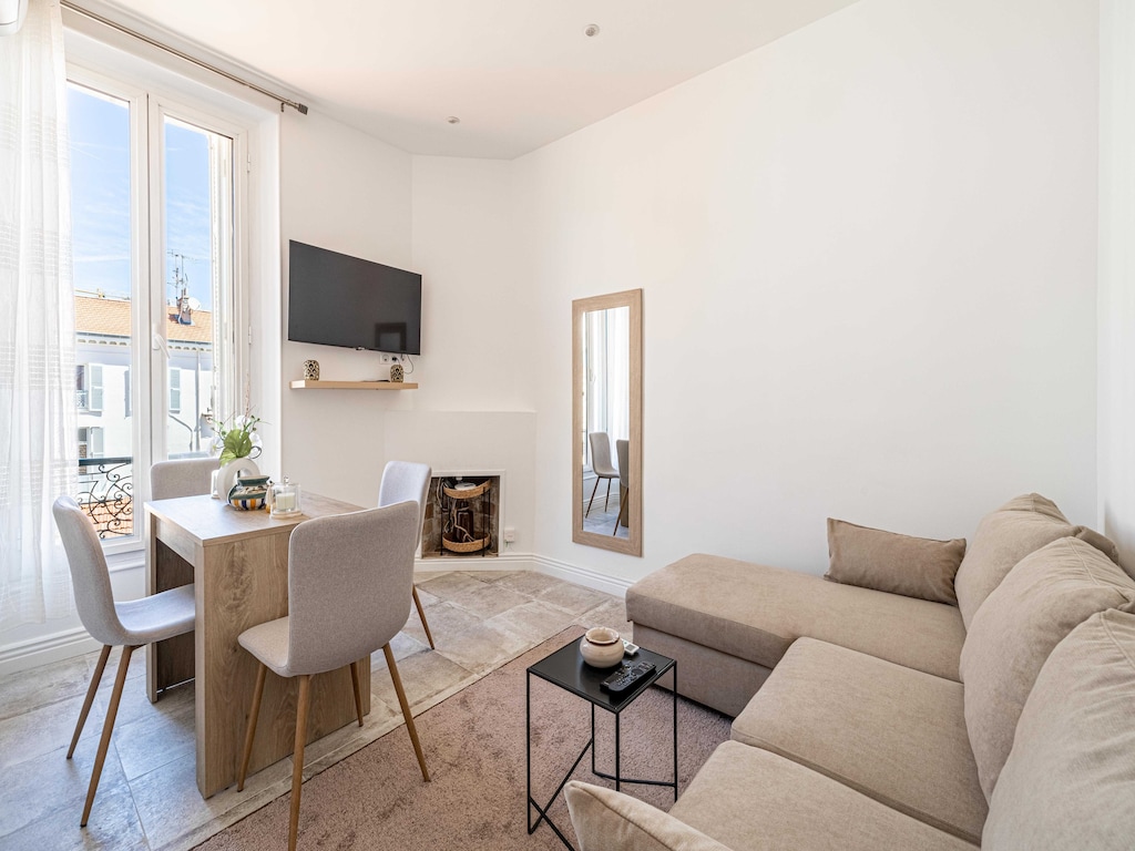 mooi appartement met airco - 1bd/4p - hart van Cannes
