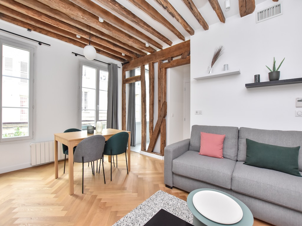 Authentiek appartement - 1BR/4P - Marais/République