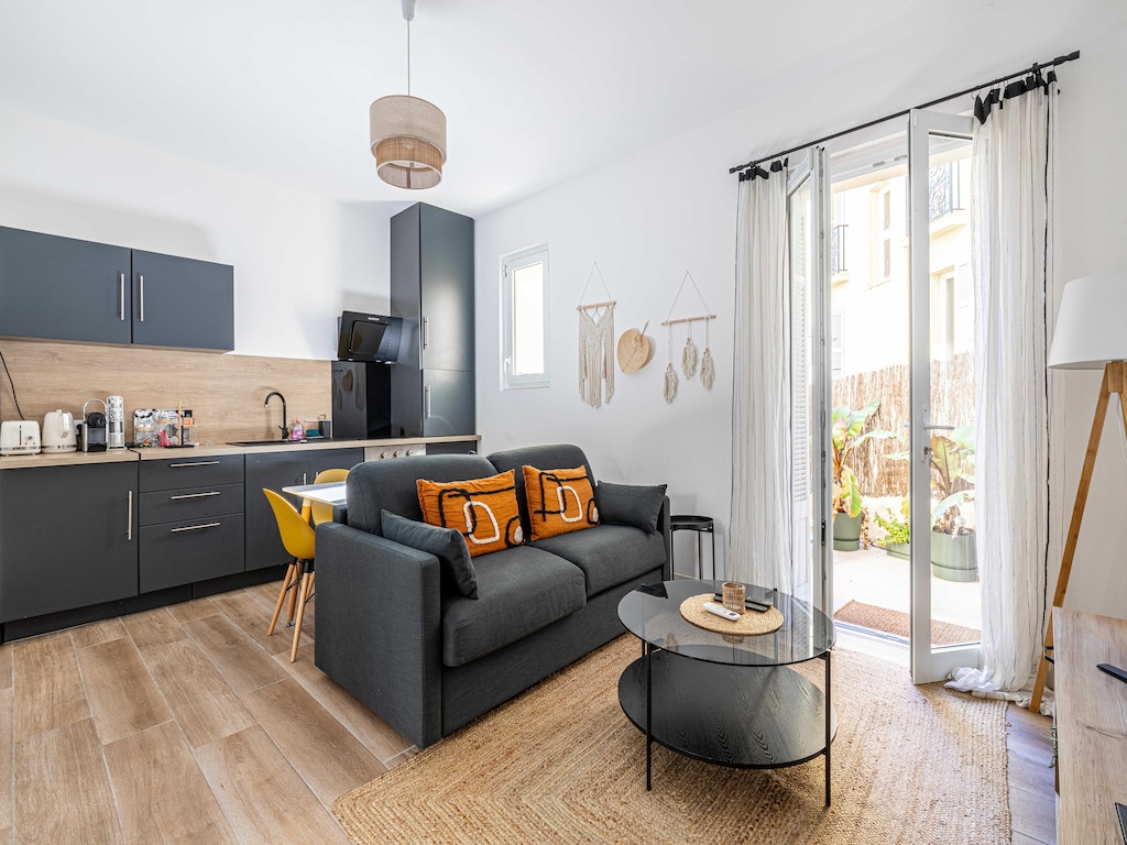 Schitterende 1BR/2p in het hart van Cannes - Balkon