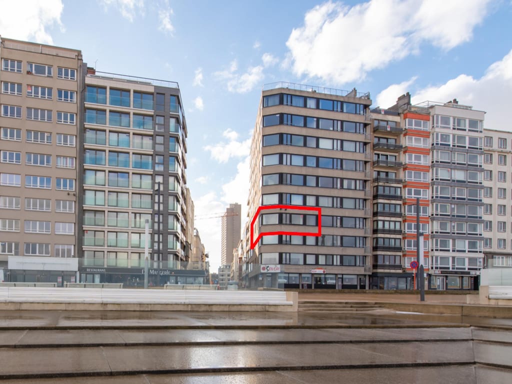 Appartement in Oostende met zeezicht