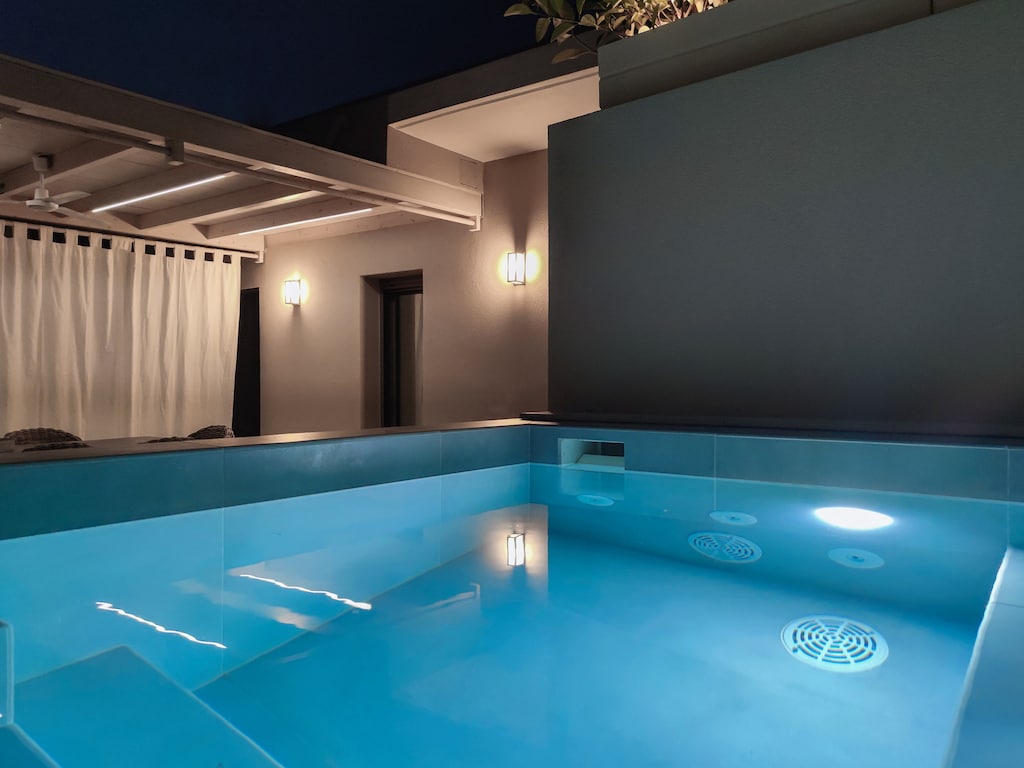 Appartement met zwembad en hot tub