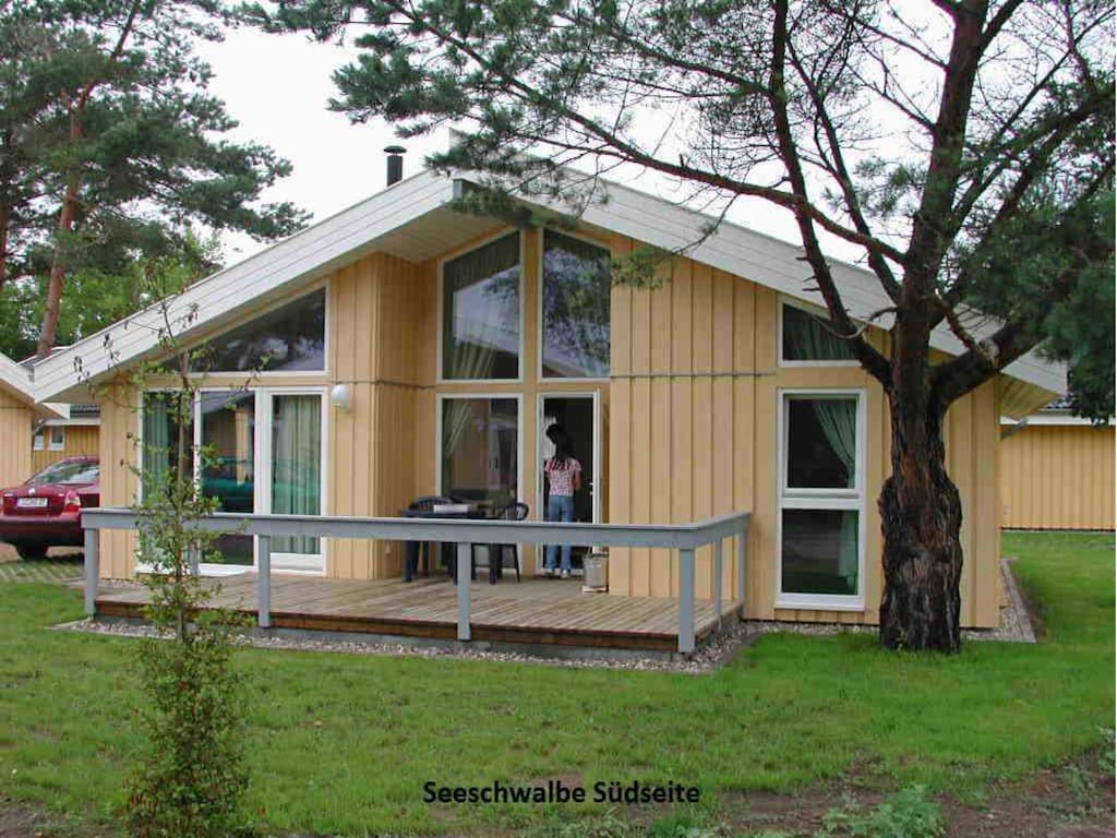 Vakantiehuis met sauna in vakantiepark Mirow