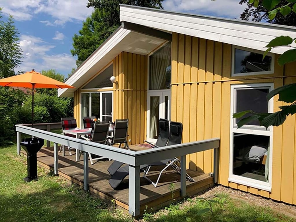 Vakantiehuis met sauna in vakantiepark Mirow