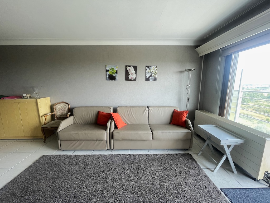 Gemütliches Studio mit Blick auf das Hinterland