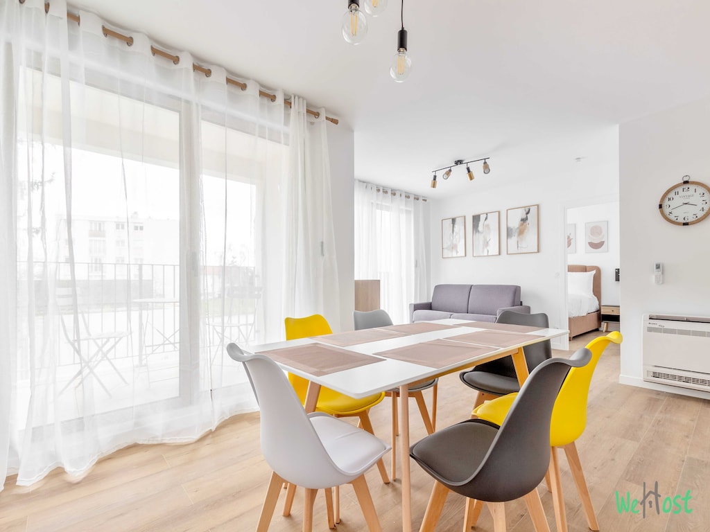 Gezellig appartement met balkon -6P-Proche Disney/Parijs
