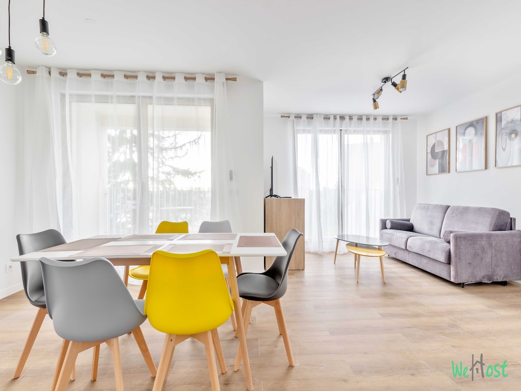 Aangenaam appartement met balkon -6P-Proche Disney/Parijs