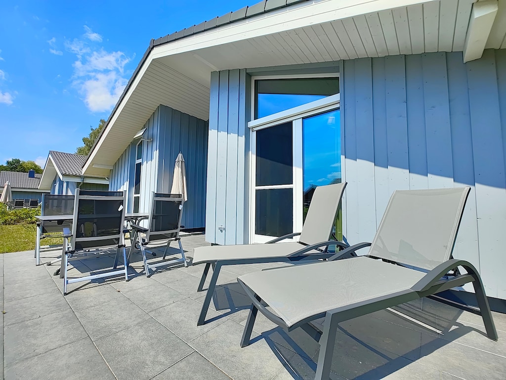 Vakantiehuis met sauna in vakantiepark Mirow