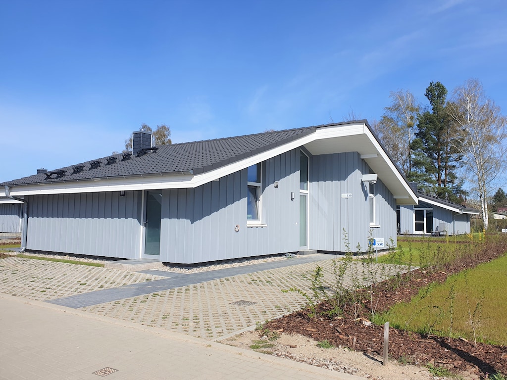 Vakantiehuis met sauna op vakantiepark Mirow